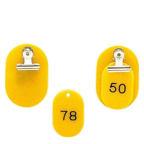 クロークチケット KF968 1～50セット 黄/業務用/新品/小物送料対象商品