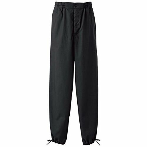作務衣パンツ EL3378－8(男女兼用)黒 L/業務用/新品/小物送料対象商品