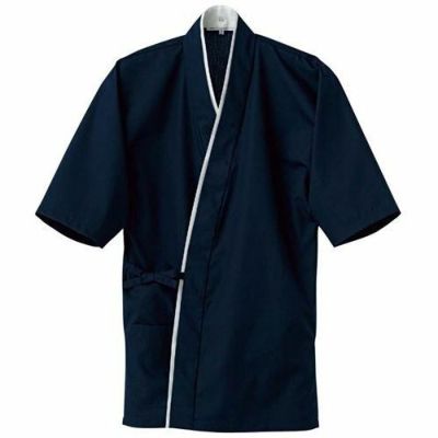 商品情報商品名：作務衣上衣 EA3061－1(男女兼用)紺 Mメーカー型番：1065220JANコード：4582318949654入り数：1サイズ(外寸mm)：胸囲120×着丈80×裄丈59.5(cm)サイズ(内寸mm)：-重量：-材質：ポリエステル50% 綿50%製造生産国製造物を生産した国：中国特記事項電池で動くか：No有害な物質や危険物・または消防法・航空法上で危険物として規制されていますか？：No商品について●胸元にループ釦付きのため、着崩れしにくい。配送料について【ご注意】画面上の色はブラウザやご使用のパソコンの設定により実物と異なる場合があります。