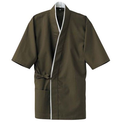 作務衣上衣 EA3061－4(男女兼用)抹茶 M