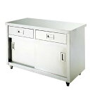 UTC-124-2D 台下戸棚 引出付 バックガード有/業務用/新品/送料無料(3)