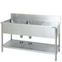 TXA-2SL-180 18-0 水切右付二槽シンク(バックガード付)/業務用/新品/送料無料