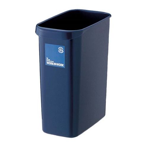 リス ワーク＆ワーク 屑入れ角型 12L ダークブルー/業務用/新品/小物送料対象商品