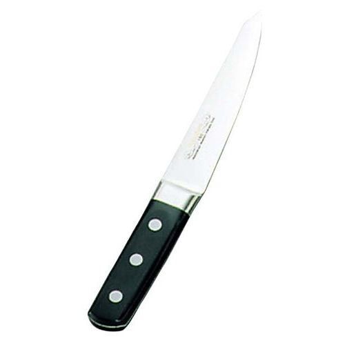 骨スキ 正広作 ツバ付 モリブデン鋼 骨スキ丸型 15cm 長さ:255、背厚:2.5、刃渡:150/プロ用/新品 /小物..