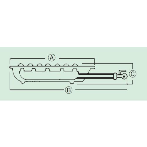 FG-4 13A(都市ガス) 鋳物コンロ 二重バーナー サントク フラッシュガスコンロ(特立ゴトク専用)/業務用/新品/送料別