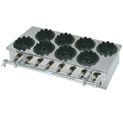 商品名：釜メシガス炊飯器 二列(8個用)プロパンガス（LP）寸法：幅865奥行370高さ170送料区分：送料別お届け数（合計）：1ガス消費量：10ガス接続口：φ9.5商品コード：aa1-901910［注意事項］※能力:一個当り・圧力蓋使用で…約12分・木蓋使用で…約18分【配送料について】　 配送先ご住所と数量により配送料金が異なります為、配送料金は別途御見積となります。　 ご注文確認後、納期と配送料金をご連絡させて頂きます。　※自動配信メールの金額には配送料金は含まれておりません。　 ご注文前に配送料金問い合わせ頂く場合には、ご購入希望枚数、配送先ご住所をご記入頂き、　お問い合わせボタンからお問い合わせ下さいます様お願い致します。【ご注意】　 画面上の色はブラウザやご使用のパソコンの設定により実物と異なる場合があります。 ◆人気ブランド◆ 透明感溢れるボルミオリロッコ 色彩豊かな伝統技法の津軽びいどろ 最高品質東洋佐々木ガラス オシャレなボダムダブルウォール シンプルで機能的柳宗理 ◆注目アイテム◆ &nbsp; &nbsp; &nbsp; 本格的ワインセラー &nbsp; 喜びをもたらす器リーデル &nbsp; 衝撃に強く割れにくい &nbsp; 真珠という名のワイングラス &nbsp; &nbsp; &nbsp; 大人気！ルクルーゼ &nbsp; 『世界最高の鍋』ビタクラフト &nbsp; 使いやすく美しいZWILLING &nbsp; 北欧デザインKEVNHAUN &nbsp; &nbsp; &nbsp; 機能性抜群ダンスク &nbsp; OXOのアイデア商品 &nbsp; フランス発祥プジョー &nbsp; 世界ブランド『ナルミ』