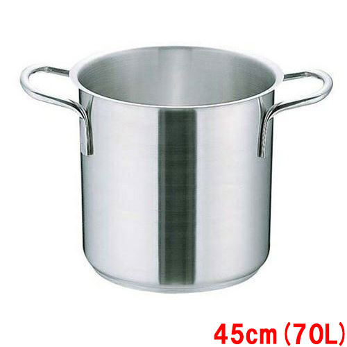 【TKG】ステンレス寸胴鍋Murano(ムラノ)インダクション18-8(蓋無) 45cm /9-0005-0108/業務用/新品/送料無料