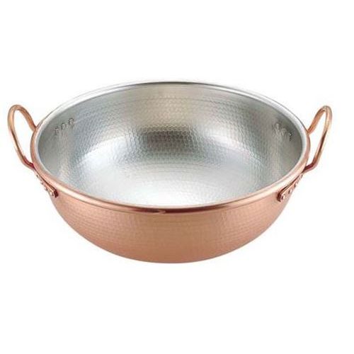 【送料無料】【TKG】SA 銅 打出 さわり鍋 手付・スズメッキ付き 42cm /9-1157-0205/業務用/新品