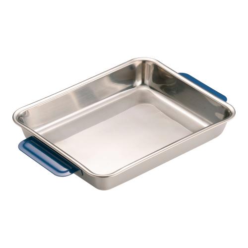 18-8 カラーハンドル角バット 21枚取 ブルー/業務用/新品/小物送料対象商品