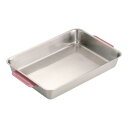 18-8 カラーハンドル角バット 8枚取 ピンク/業務用/新品/小物送料対象商品