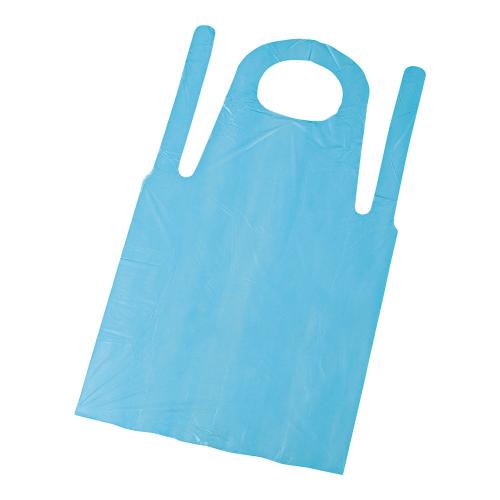 使い捨て エプロン20 バイオマス (50枚入) M ブルー/業務用/新品/小物送料対象商品