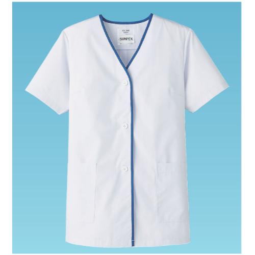 女性用デザイン白衣 半袖 FA-349 4L/業務用/新品/小物送料対象商品