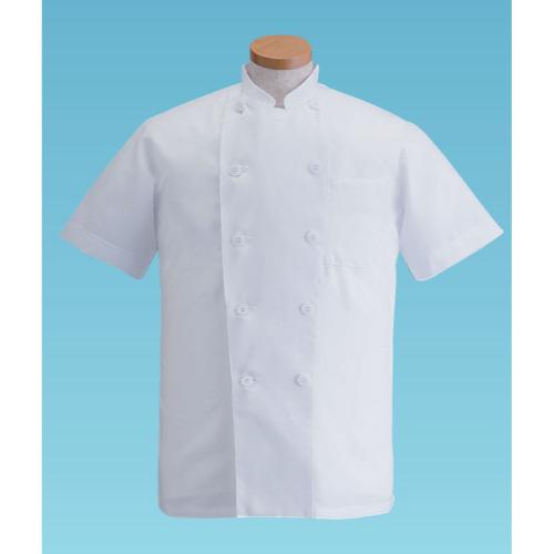 サマーコックコート・半袖KD-462 L (ホワイト)/業務用/新品/小物送料対象商品