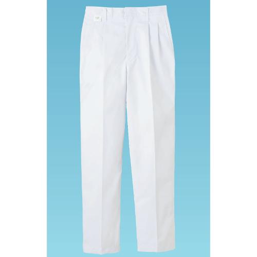 ツータック白ズボン FH-453 79cm (前ファスナー)/業務用/新品/小物送料対象商品