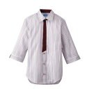 男女兼用七分袖シャツ 3L BT-3121 エンジ/業務用/新品/小物送料対象商品(3)