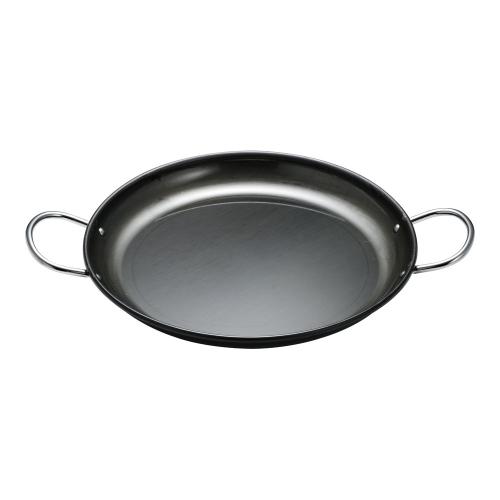 ■商品説明■商品名：鉄 パエリア鍋 パート2 34cmメーカー品番：9-1865-1011お届け数：1JANコード：4905001222597-●サイズ(cm)：34●外径×深さ(mm)：340×34●底径(mm)：280【配送料について】配送料金は、「小物送料」と記載のある商品総額が15,000円未満の場合、別途送料として1,000円（税別）頂戴いたします。北海道1,500円（税別）、沖縄2,000円（税別）頂戴いたします。東京都島しょ部、離島については、ご注文後に改めて送料をお見積り致します。予めご了承下さい。ご注文前にあらかじめ配送料金を確認されたい場合は、ご購入希望点数、配送先ご住所をご明記頂き、上部「［？］お問い合わせ」フォームよりご連絡下さいますようお願い致します。【ご注意】画面上の色はブラウザやご使用のパソコンの設定により実物と異なる場合があります。