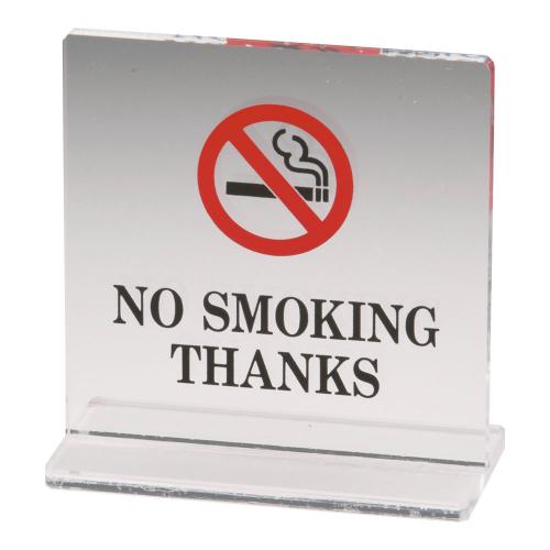 えいむ T型禁煙席 SI-13 (片面) 英/クリア/業務用/新品/小物送料対象商品