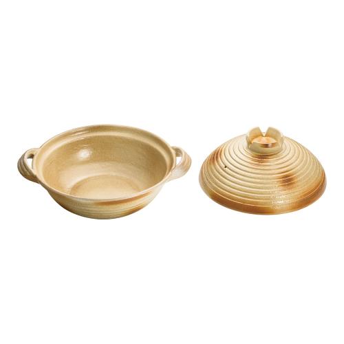 アルミ 電磁用手造り土鍋 楽鍋(新幸楽) 24cm/業務用/新品/送料無料
