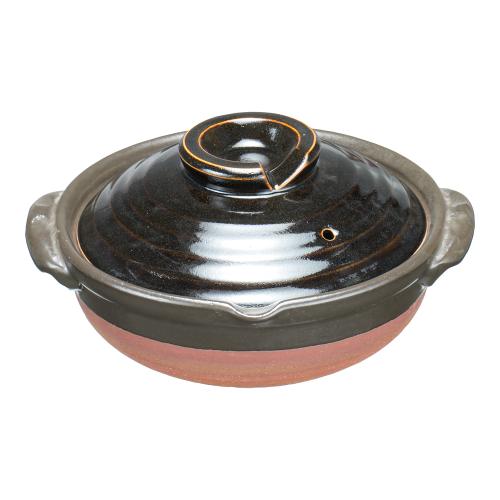 柚子天目土鍋 7号 S-517/業務用/新品/送料無料