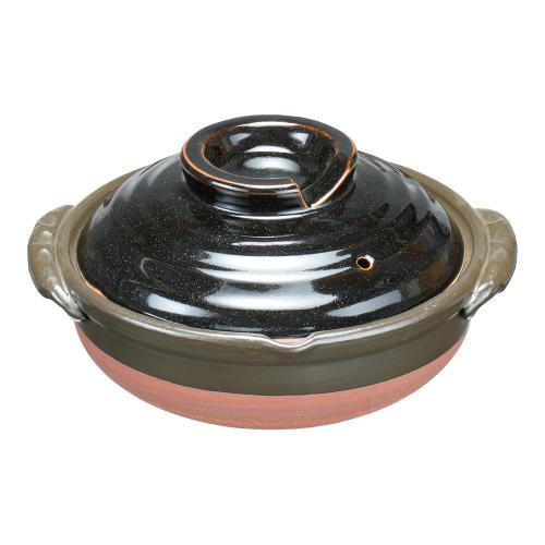 柚子天目土鍋 9号 S-519/業務用/新品/送料無料