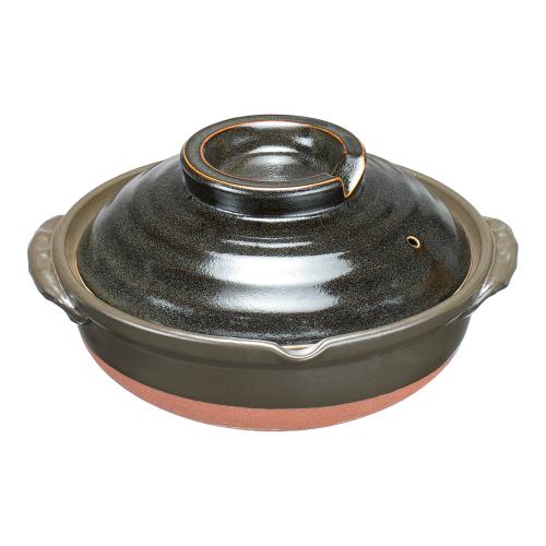 柚子天目土鍋 10号 S-520/業務用/新品/送料無料