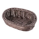 樹脂アメニティバスケット 小判 こげ茶 小/業務用/新品/小物送料対象商品(3)