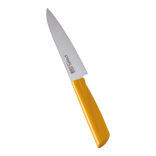 ■商品説明■商品名：カラーセレクト ペティーナイフ(両刃) 3011-YE 12cmイエローメーカー品番：9-0336-0103お届け数：1JANコード：4905001356834メーカー品番：3011-YE質量：●質量(g):14カラー：イエローその他仕様：●背厚(mm):1.3特記事項：●特長●ハンドルは、耐熱性、耐衝撃性に優れ柔らかい感触で、使い 易さを考慮したデザインです。●焼き入れ後に-70度以下に冷却する特殊な処理をほどこす事 により、高い硬度と靱性を与えています。●抜群の切れ味とその持続性を保証します。また研ぎ直しも 容易に出来ます。●材質:刃身/大同特殊鋼製モリブデン・バナジウム・ ステンレス鋼 ハンドル/ゼラス(オレフィン系エラストマー)耐熱温度:105度カラーセレクト ※御注文の際は、色を御指定ください。※庖丁の表示サイズは、すべて刃渡り寸法となっております。サイズ：●全長(mm):230●質量(g):44【配送料について】【ご注意】画面上の色はブラウザやご使用のパソコンの設定により実物と異なる場合があります。