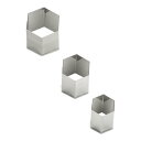 SA18-8本職用厚口抜型 亀甲 (3ヶ入)/業務用/新品/小物送料対象商品