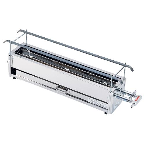 ■商品説明■商品名：SA18-0二本パイプ焼鳥器 (大) 13Aメーカー品番：9-0763-0302お届け数：1JANコード：4905001003585特記事項：●※その他の都市ガス商品を御注文の際は、ガス種を御指定くだ さい。使用上の御注意●必ず点火・消火を確認してください。●閉めきった部屋で使用されるときには、窓を開けたり換気扇 を廻したりして換気に御注意ください。●風の吹き返しによるバーナー消火に御注意ください。●汁受皿(引出し)には、常に半分以上水を入れてご使用くださ い。必要に応じ、水を補給してください。●本器はSUS430ステンレススチールを使用しておりますが、酸 や塩分をつけたまま長時間放置しておきますと腐食すること がありますので、使用後は必ずふき取っておいてください。●バーナーの目づまりは、必ず掃除してください。ガス消費量:LPG 0.42kg/h 都市ガス 5,000kcal/hガス接続口:LPG・都市ガス共にφ9.5mm※Q&Aサイズ：●幅×奥行×高さ×全長(mm):600×140×150×710【配送料について】この商品は、全国配送料金無料にてお届け致します。※北海道・沖縄・離島や一部地域では追加配送料が発生致します。【ご注意】画面上の色はブラウザやご使用のパソコンの設定により実物と異なる場合があります。