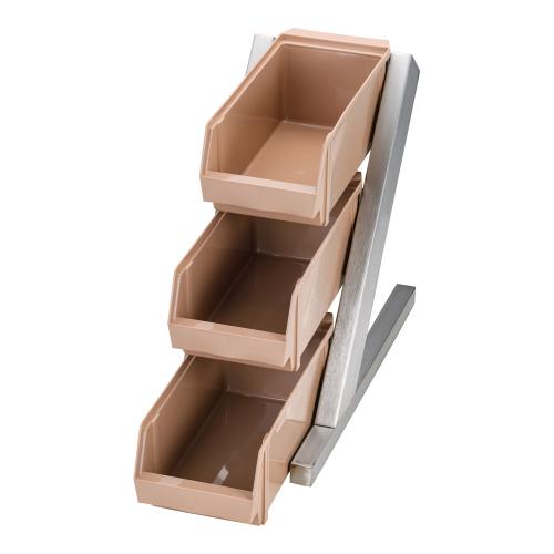 SA18-8デラックス オーガナイザー 3段1列(3ヶ入) キャメル/業務用/新品/送料無料