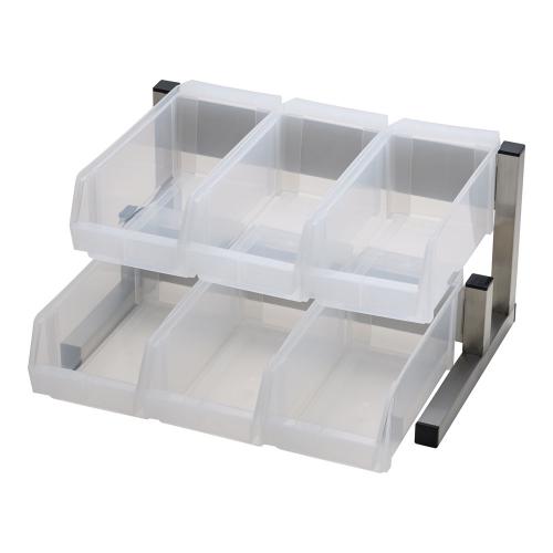 TKG 18-8スマート オーガナイザー 2段3列(6ヶ入) ホワイト/業務用/新品/小物送料対象商品