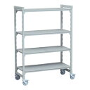 460ソリッド移動カムシェルビングセット 46×152×H170cm 4段/業務用/新品/送料無料