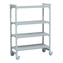 610ソリッド移動カムシェルビングセット 61×152×H170cm 4段/業務用/新品/送料無料