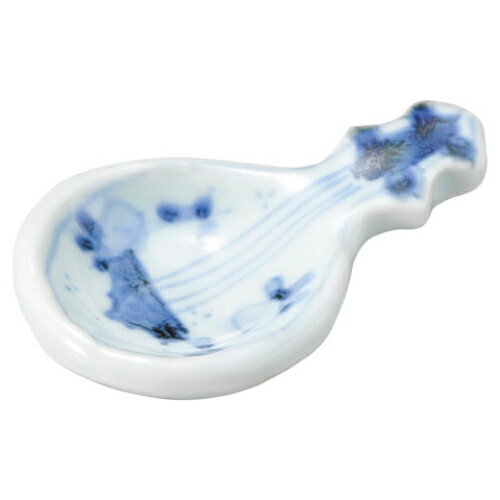 染付琵琶手びねり珍味皿/業務用/新品