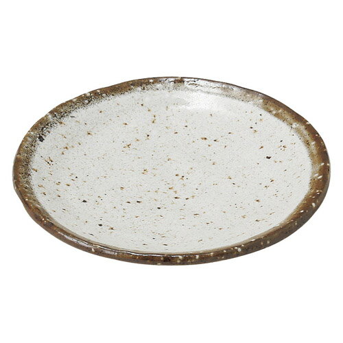 小皿 【粉引ライン手びねり 5.0丸皿】 高さ30mm×直径:165 /業務用/新品/小物送料対象商品