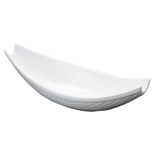 向付 【白磁 舟型向付】 幅255mm×奥行100mm×高さ75mm【業務用】