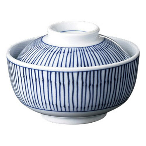 煮物碗 【染十草 円菓子碗】 身の外形直径:120・蓋つきの高さ:85【業務用】