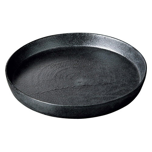 Other - 大皿 黒銀彩 切立25cm大皿 高さ32mm×直径:250/業務用/新品/小物送料対象商品