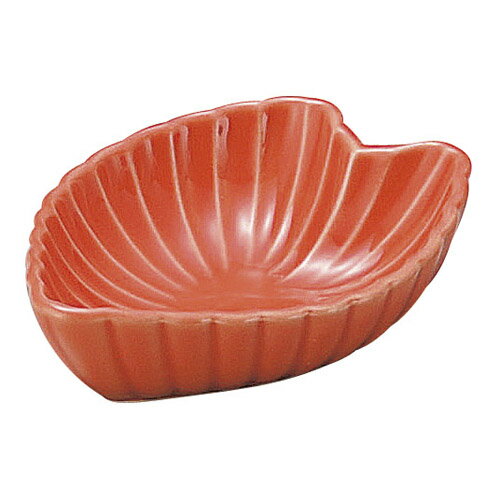 小鉢 【赤 桜皿(小)】 幅82mm×奥行65mm×高さ23mm【業務用食器】のサムネイル