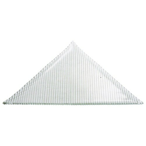 プレート ワイヤー 40cm三角皿(ガラス) 幅400mm×奥行345mm×高さ18mm/業務用/新品