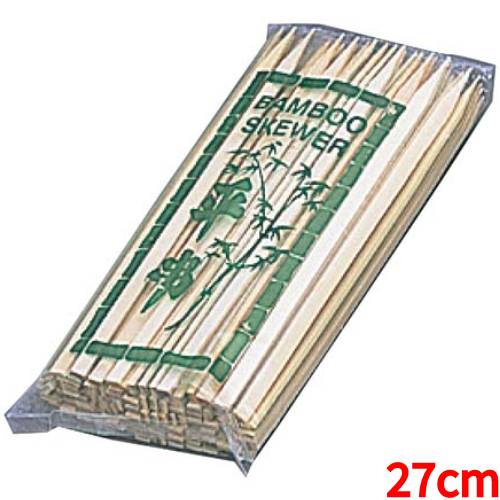 竹串 27cm 平型(100本入) 竹製/プロ用/新品 /小物送料対象商品