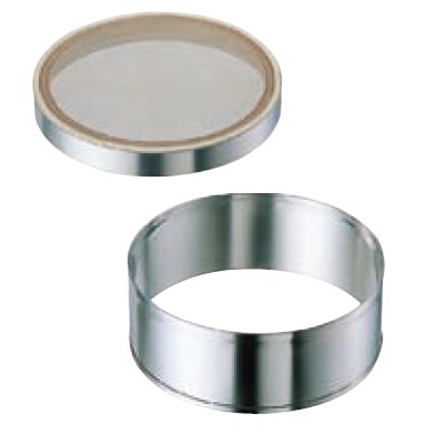 EBM ゴム付ステン枠 裏漉 セット ステン張 (24メッシュ) 33cm (替アミ式)(業務用)(送料無料)