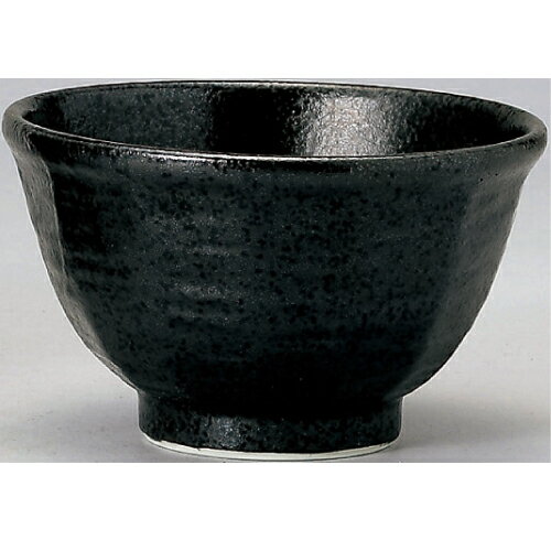 丼 【けずり4.0寸丼黒耀】 6-126-25 高さ75mm×直径:128 10個入【プロ用】 小物送料対象商品/テンポス