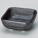 小鉢 南蛮天目足付正角千代久 幅75mm×奥行75mm×高さ30mm/業務用/新品/小物送料対象商品