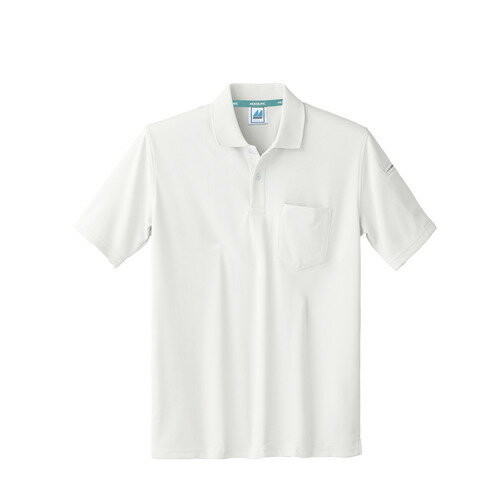 ポロシャツ 兼用 半袖 白 男女兼用 32-5051/プロ用/新品/小物送料対象商品
