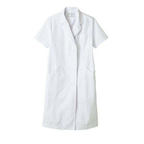 ドクターコート レディス半袖 白 レディス 51-002/業務用/新品/小物送料対象商品