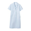 ドクターコート レディス半袖 サックス レディス 51-004/業務用/新品/小物送料対象商品