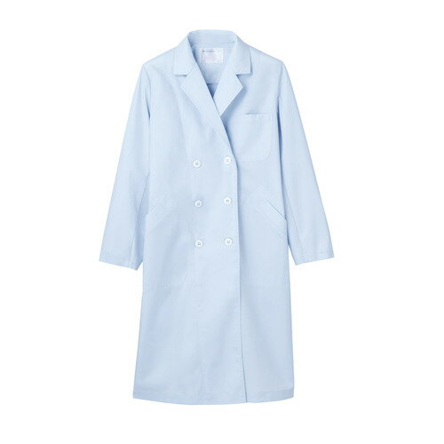 ドクターコート レディス長袖 サックス レディス 51-013/業務用/新品/小物送料対象商品