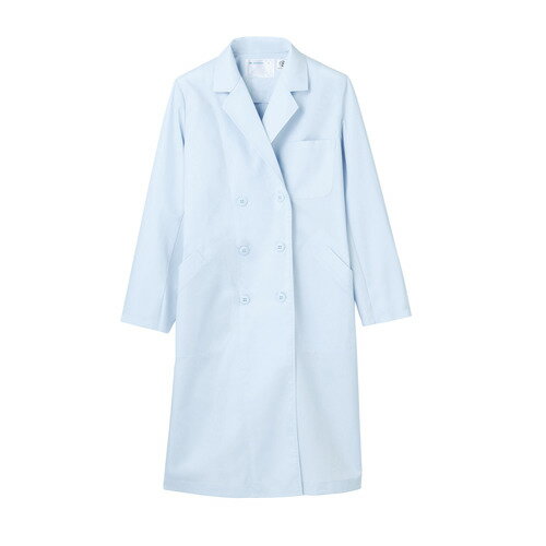 ドクターコート レディス長袖 サックス レディス 51-113/業務用/新品/小物送料対象商品