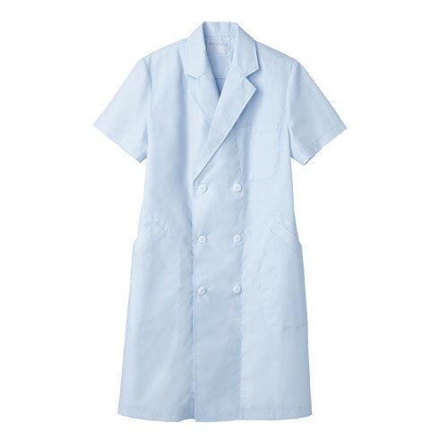 ドクターコート メンズ 半袖 サックス メンズ 51-614/業務用/新品/小物送料対象商品